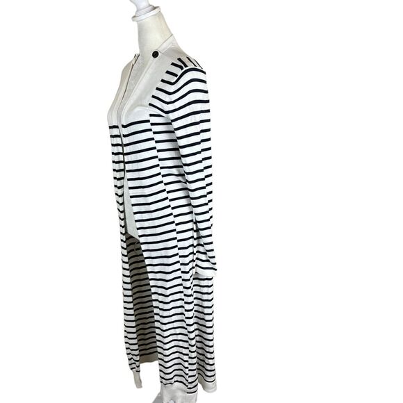 CAbi Womens Victory Striped Duster Cardigan #5141 Cotton Blend S - Picture 3 of 7